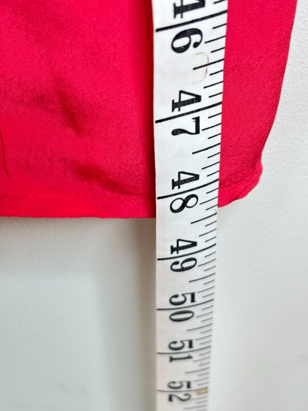 J.Crew Smocked Midi Dress 8 Crepe de Chine Red Peasant Prairie Milkmaid Preppy - Picture 11 of 13